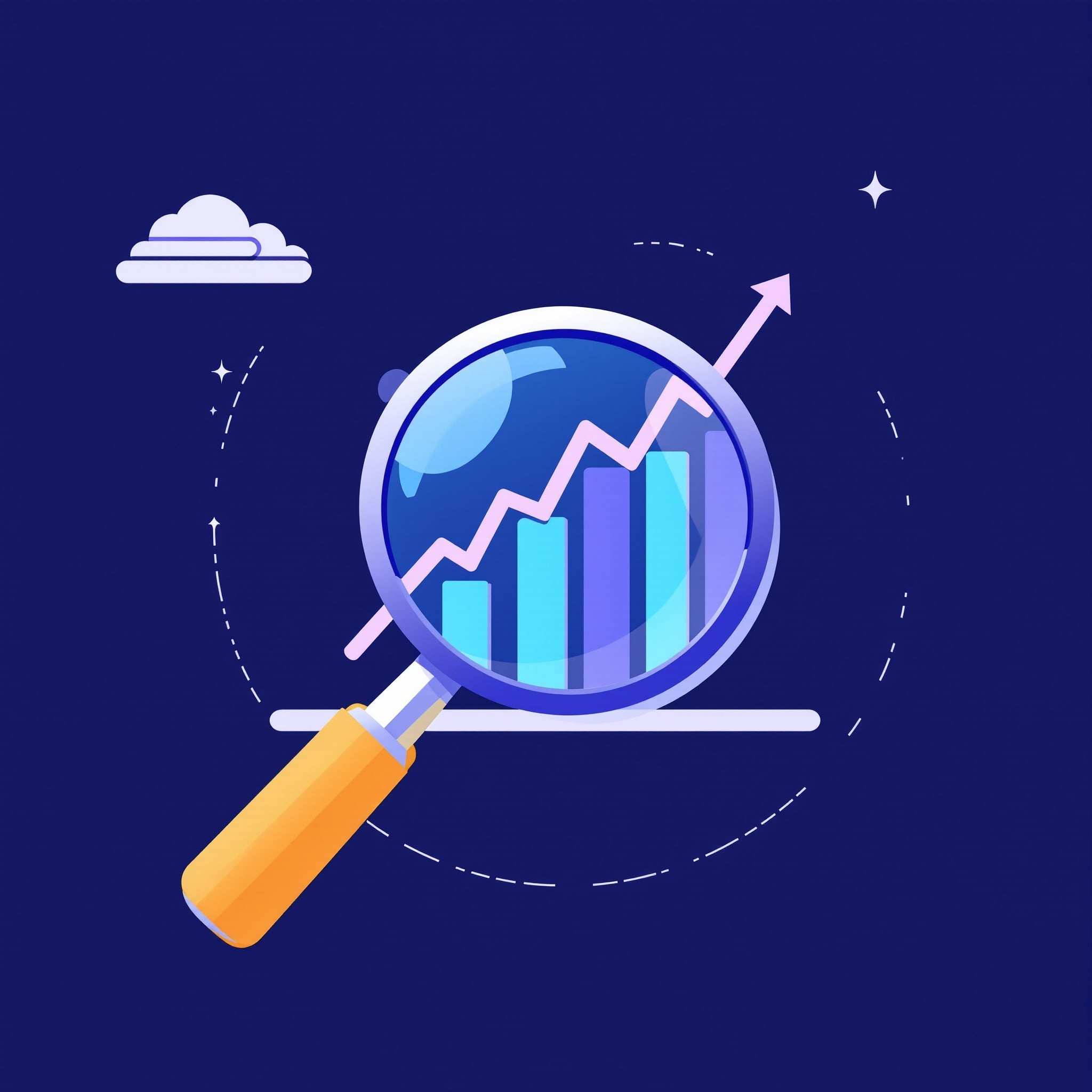 Ilustración de SEO y posicionamiento en buscadores